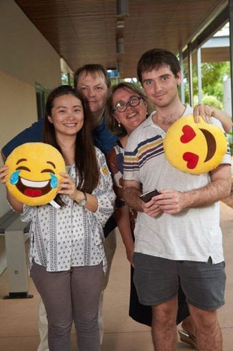 emojifit Diabetes team Tim Skinner, Vivian Lin and D'Arcy Ellis